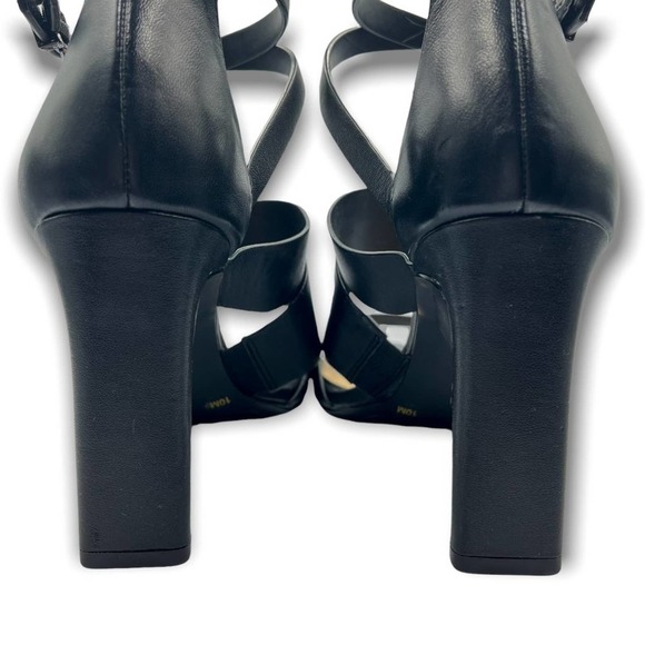 Gianni Bini Leather Criss Cross Ankle Strap Strappy High Heel Sandal 10 - Picture 6 of 8